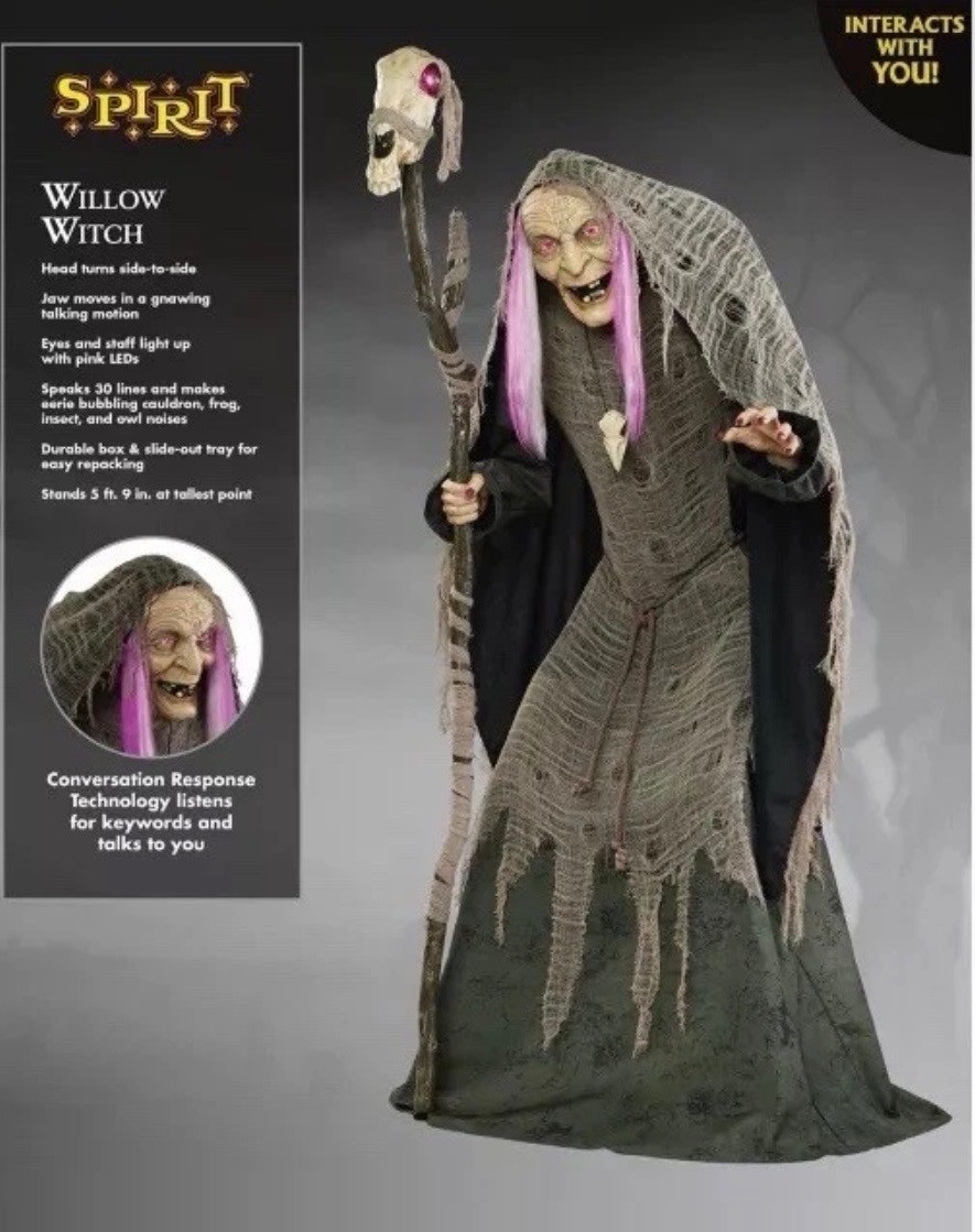Willow Witch Animated figure collectible Animatronic 5 Ft 9 BRAND NEW SHIPPING
