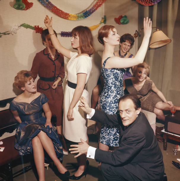 Polish born magician Chan Canasta pictured with a number of yo- 1960s Old Photo