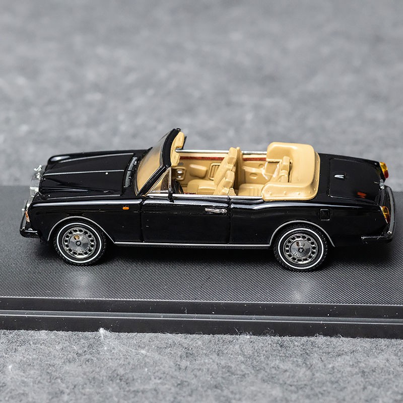 1/64 Scale 1993 Corniche IV Convertible Black Diecast Model, Collectible Car