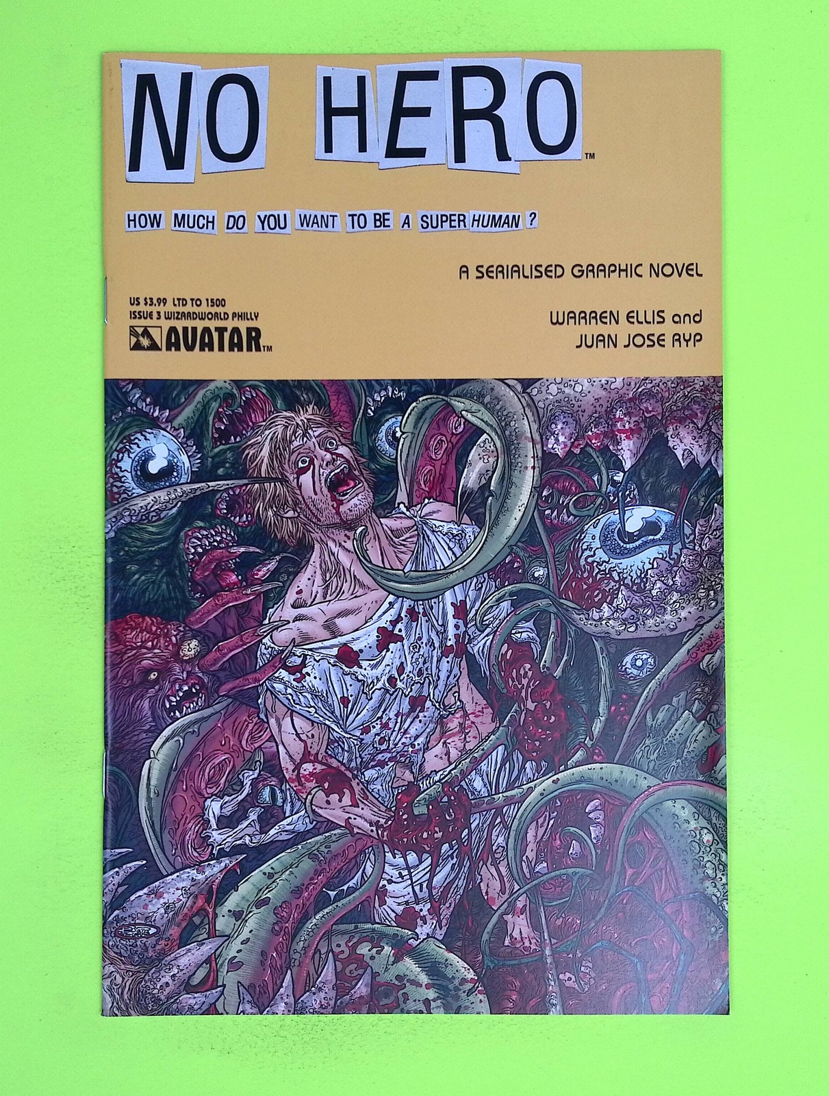 No Hero #3wwphilly 2008 Avatar Press Variant High Grade Comic Book J46-30