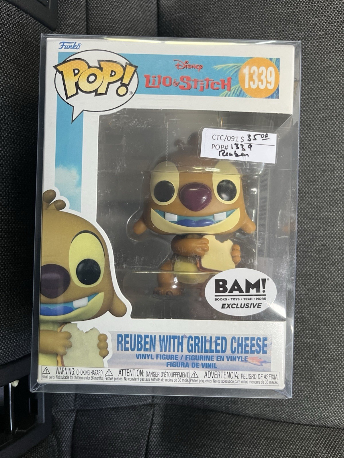 FUNKO POP  REUBEN WITH GRILLED CHEESE 1339 BAM EXCLUSIVE LILO & STITCH