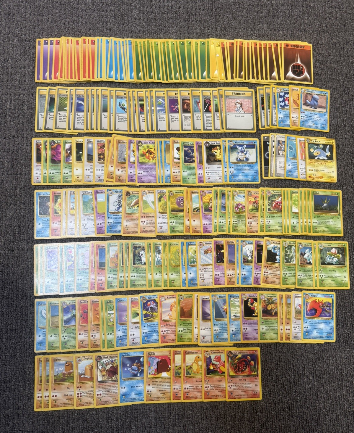 Pokémon 1999 Original Vintage Base Set Bundle 200x Neo Revelation Rocket Jungle 