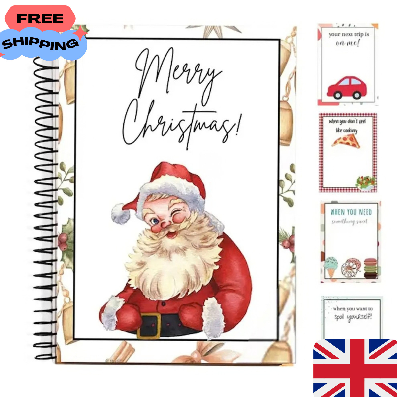 Festival Christmas Gift Card Book Merry Christmas