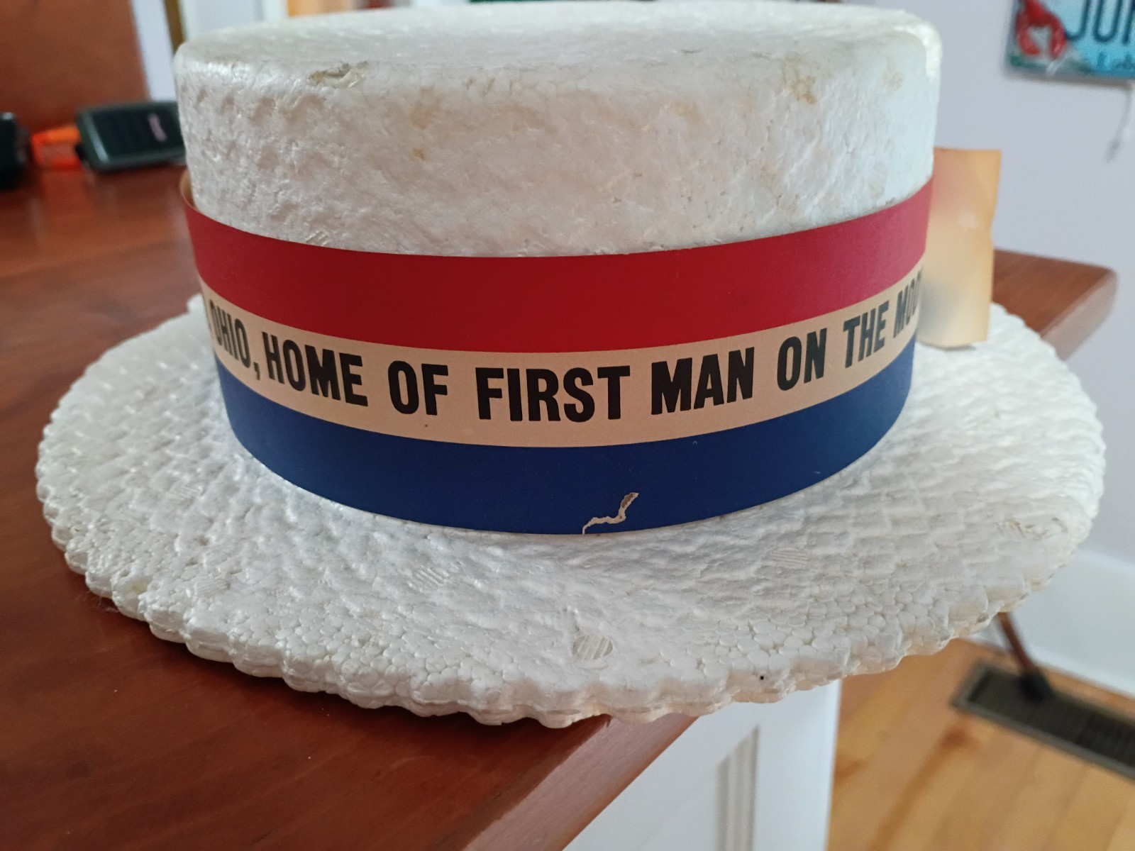 1969 Neil Armstrong NASA Apollo 11 Homecoming Parade Hat Styrofoam