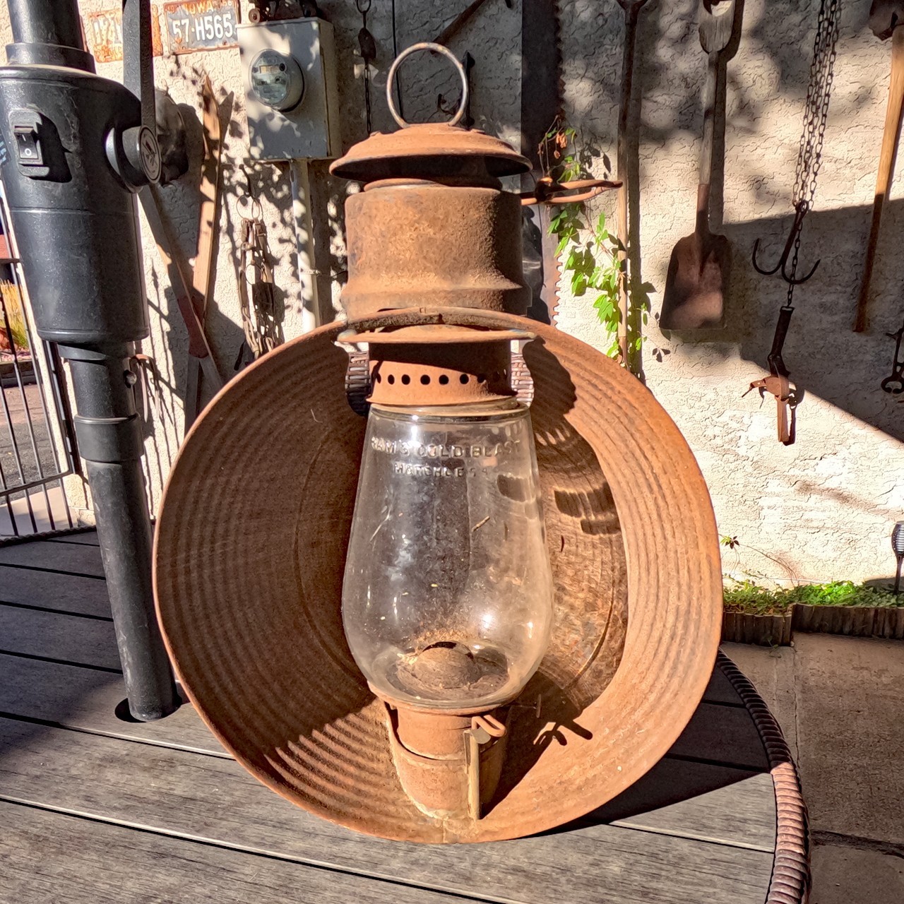 Rare Antique C.T. HAM MFG CO. Railroad Inspectors Lantern