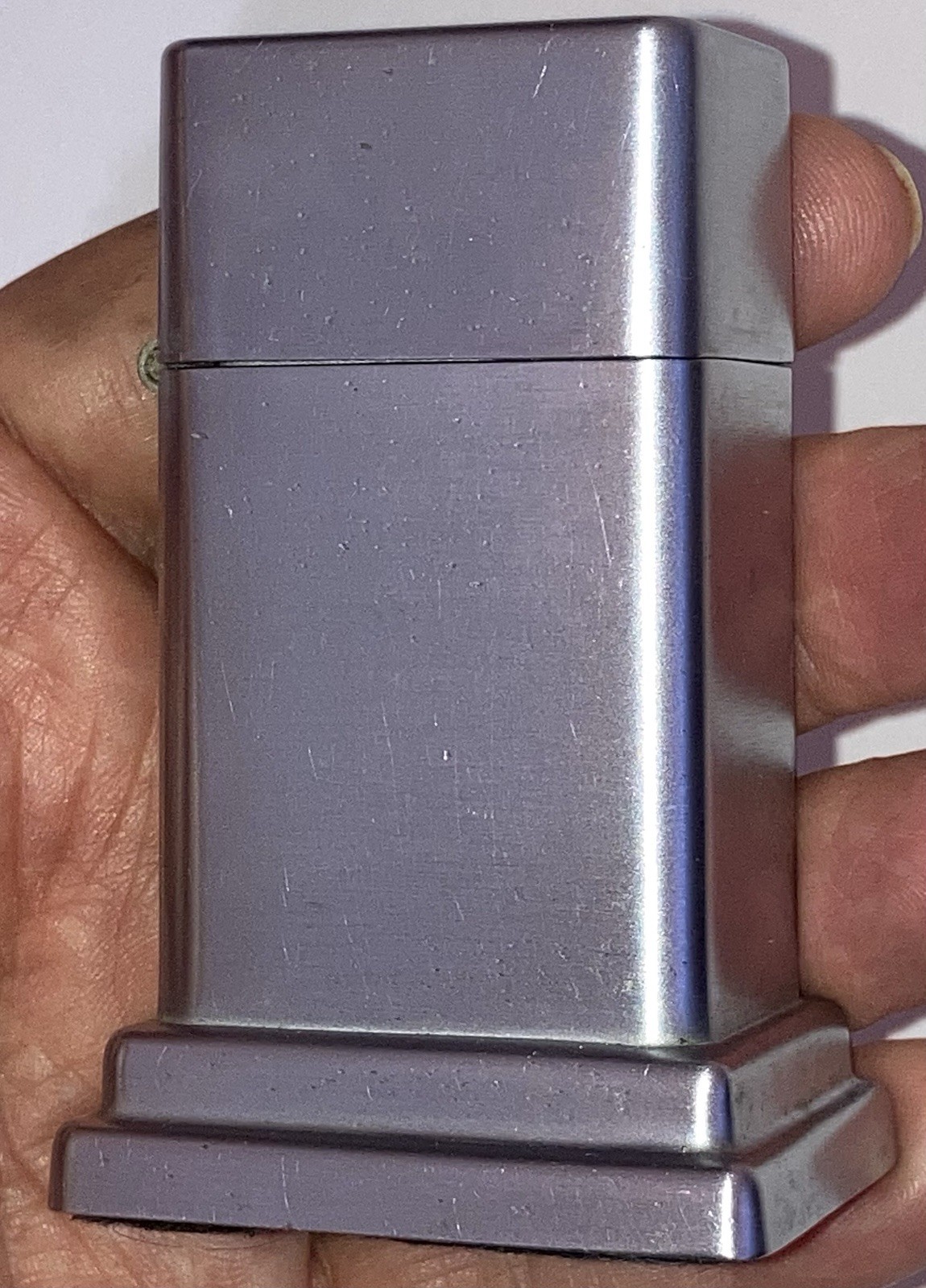 Vintage Zippo 5 Barrel model 3 Barcroft Table Lighter Clean Non-Engrave Case