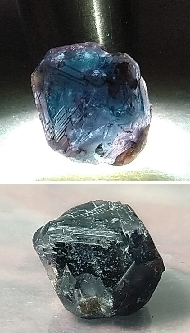 Natural Bi-Colour Spinel 10ct Crystal Shape Translucent Stone- Sri-Lanka.