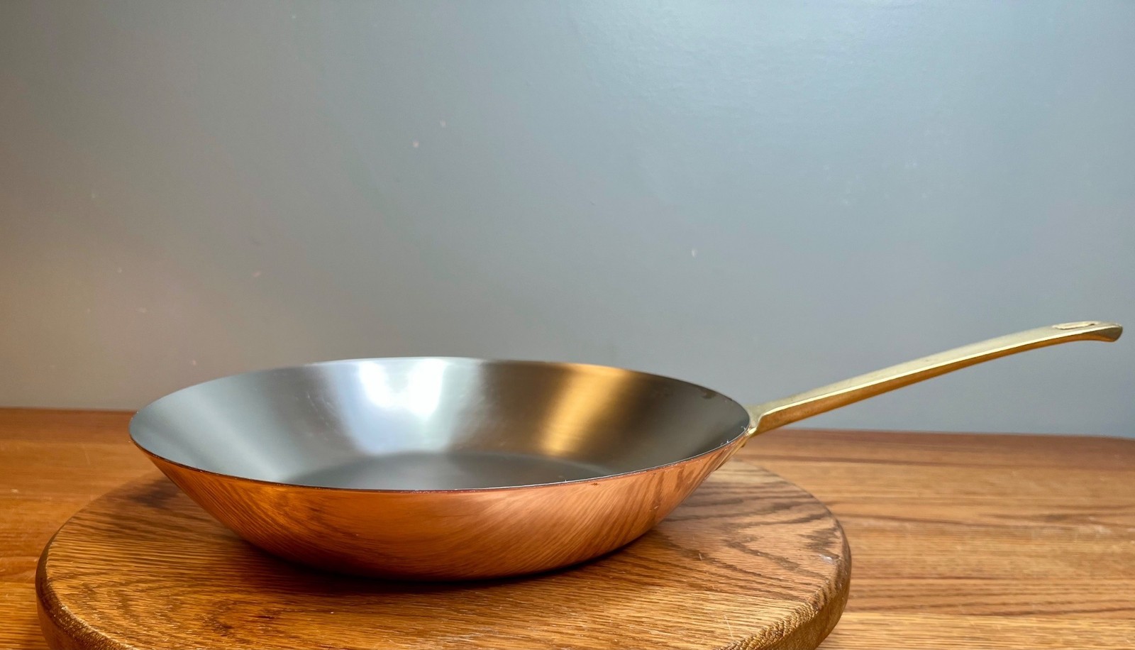 Vintage Paul Revere Ware  Bicentennial Edition Copper Skillet, Stainless Steel L