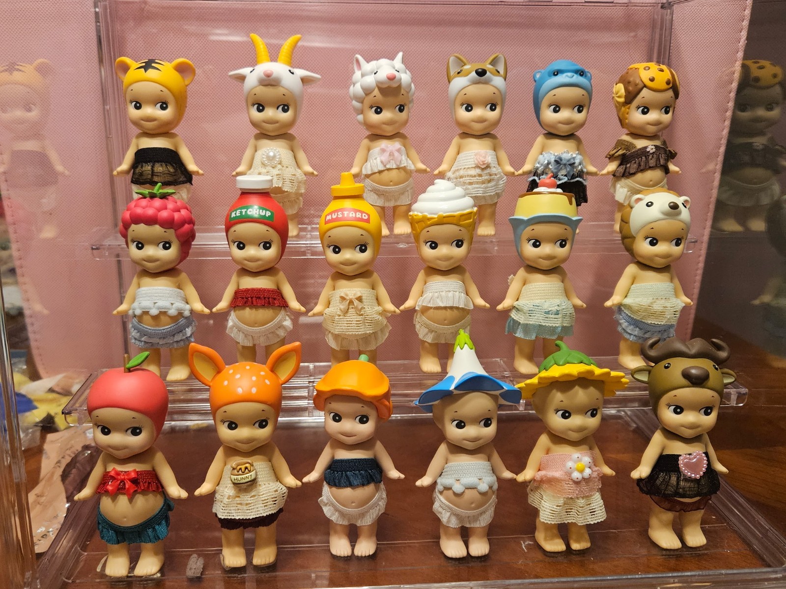 Lot of 19 Authentic Sonny Angel Figures Rare Animal Fruit Sweets Flower Dog Time