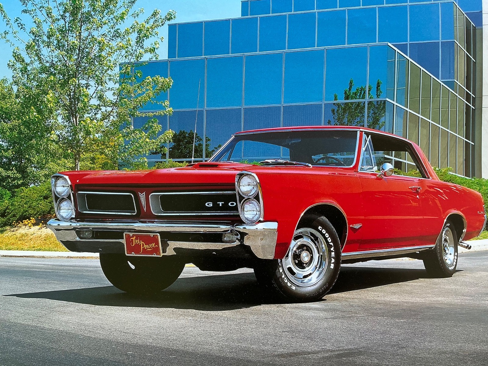 1965 Pontiac GTO 14”x10” print, Free s&h