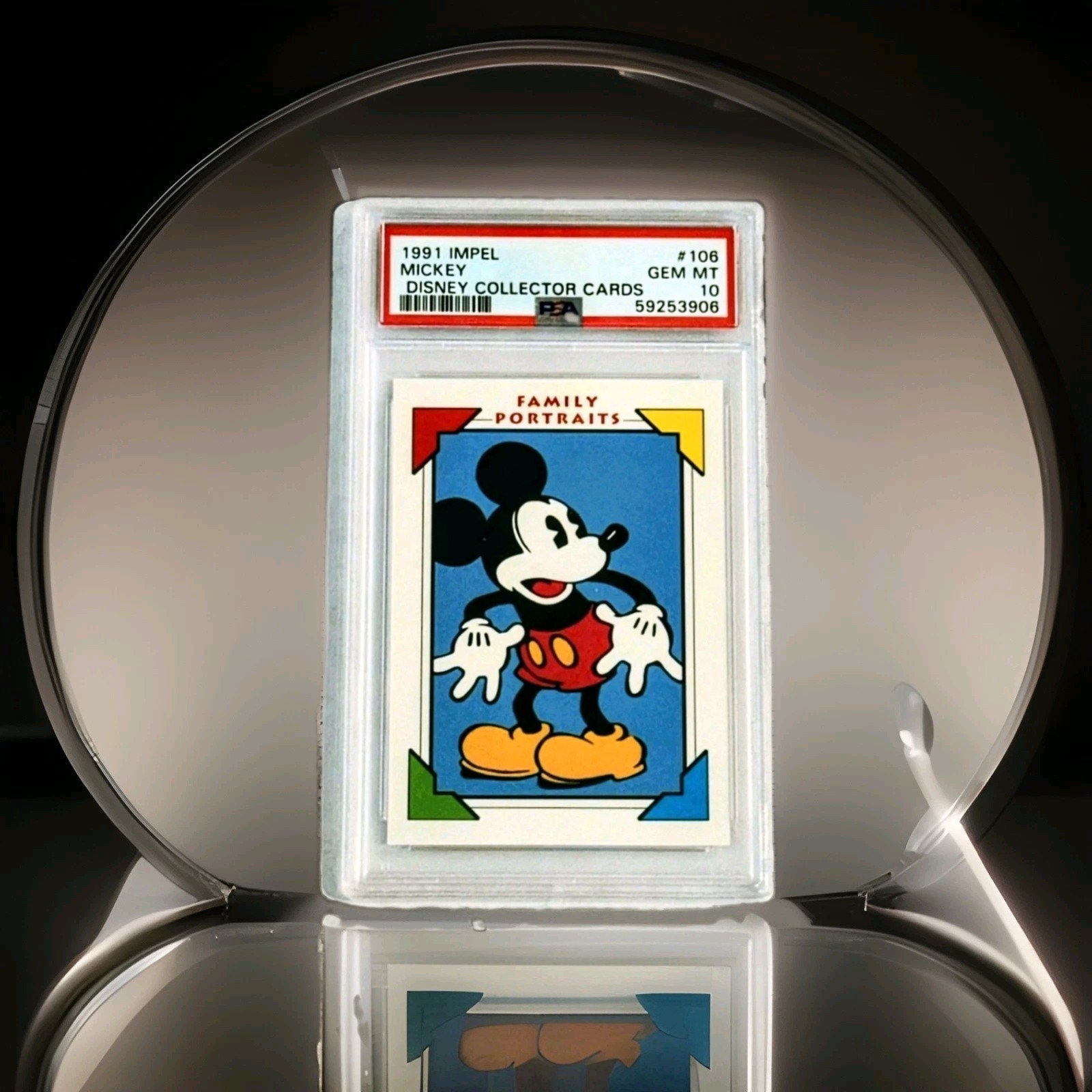 Mickey Mouse 1991 Disney Collector Cards Family Portraits #106 PSA 10