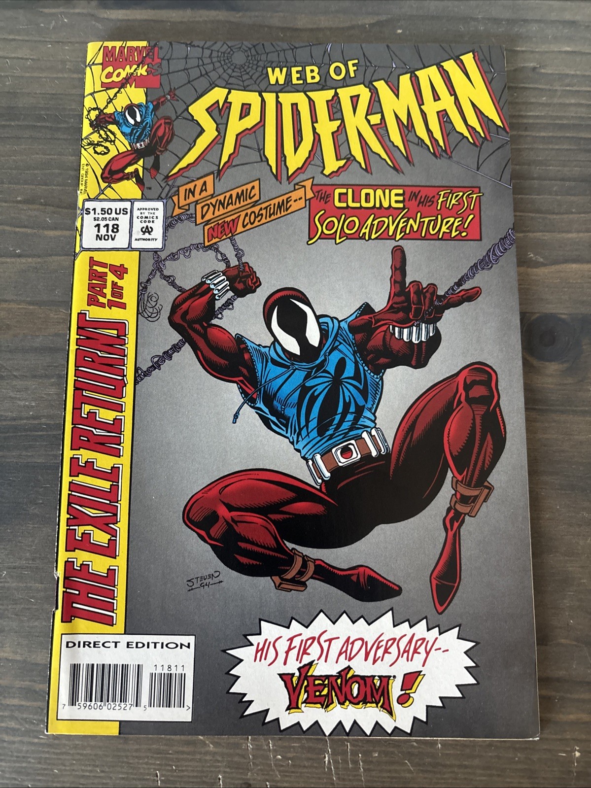 Web of Spider Man #118 (Marvel Comics) 1st App Scarlet Spider | W/Insert - NICE