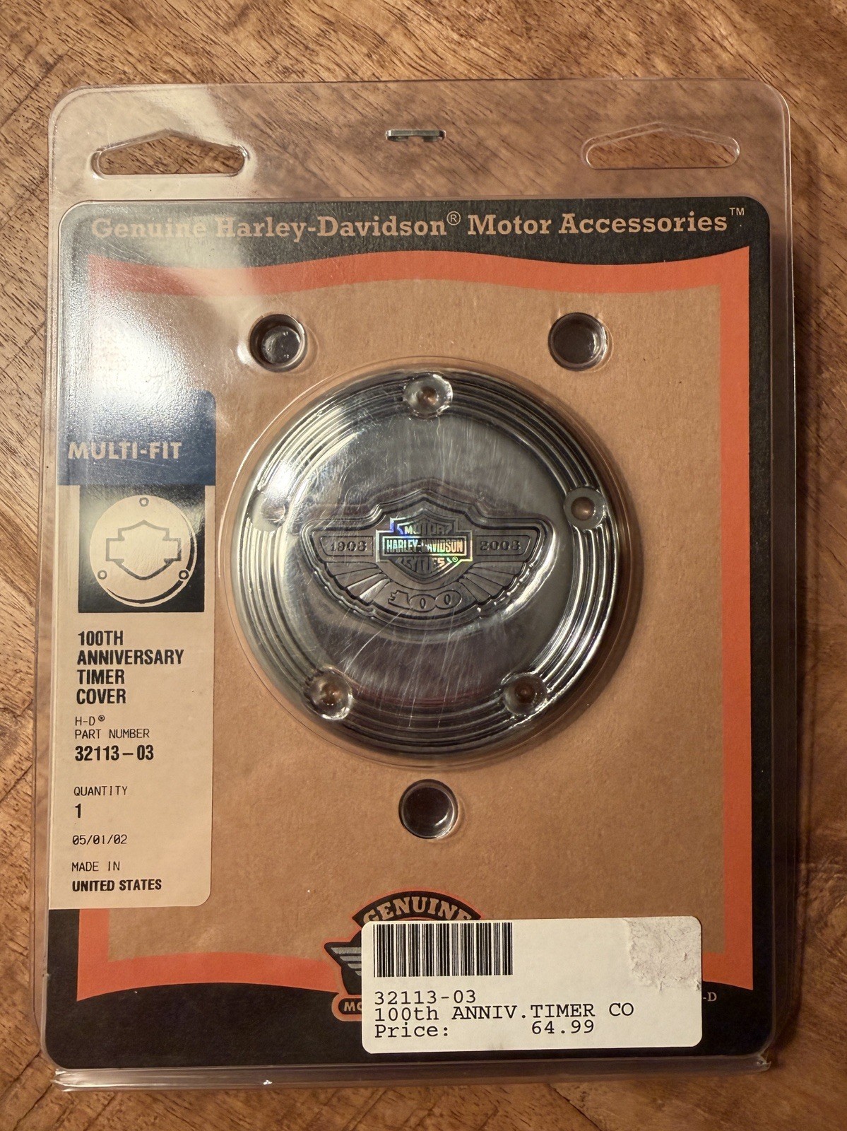 Harley-Davidson 100th Anniversary Timer Cover 32113-03 * Brand New *
