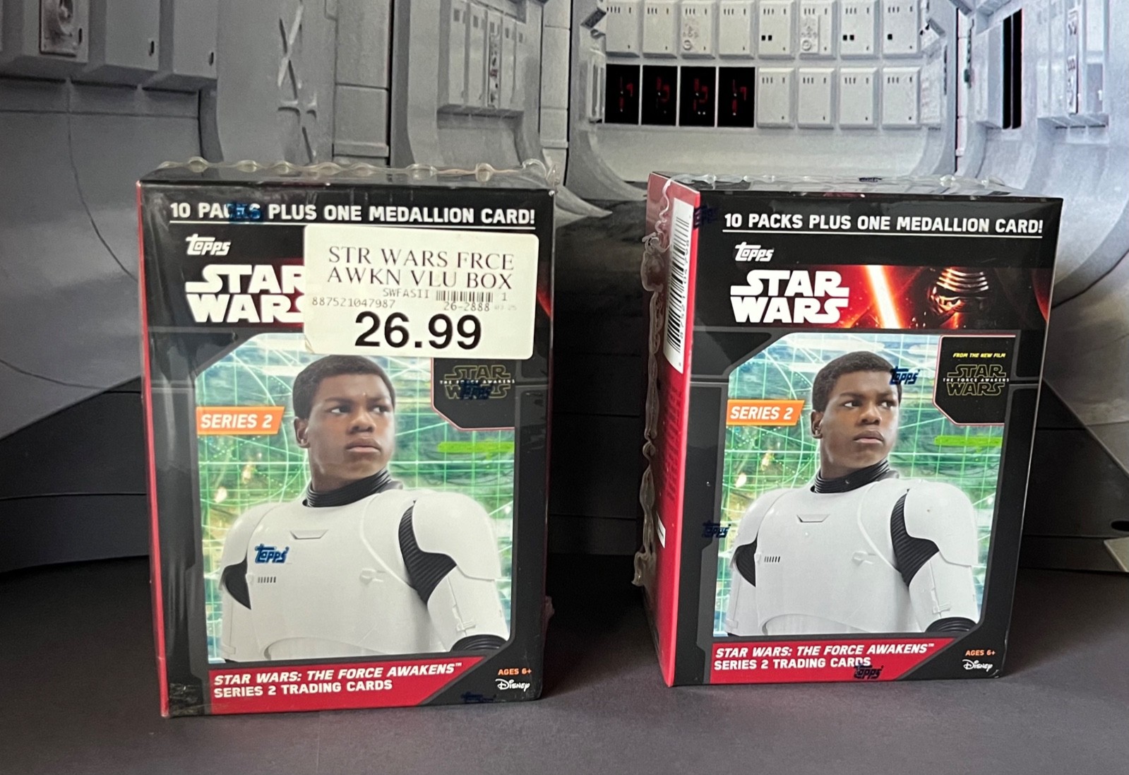 Star Wars The Force Awakens Series 2 Topps Trading Card Value Box ( 2 Boxes )