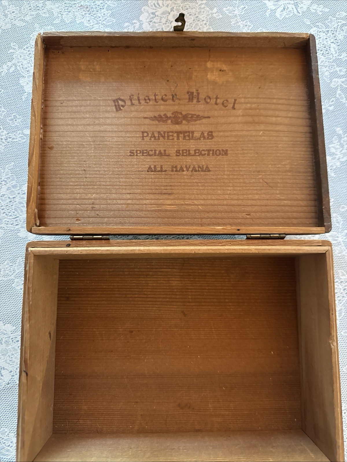 Pfister Hotel Vintage Cigar Box RARE Collectible