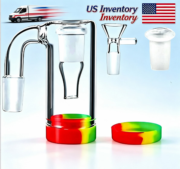 90° Glass Ash  Glass  Attachment for Water Pipe Smoking , Set of 4.High quality*