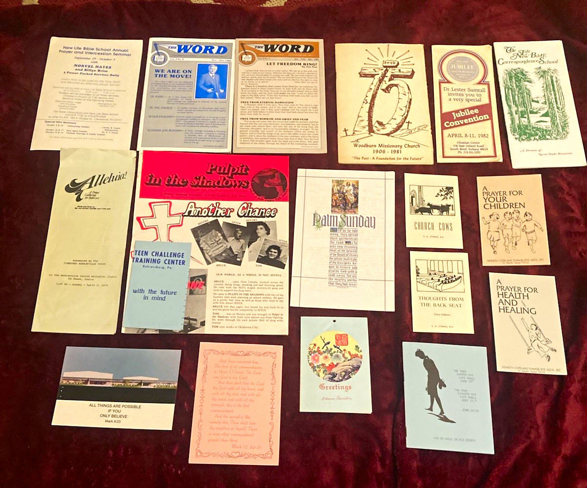 Lot of Vintage Christian Church Paper Ephemera & Brochures, Palm Sunday + More