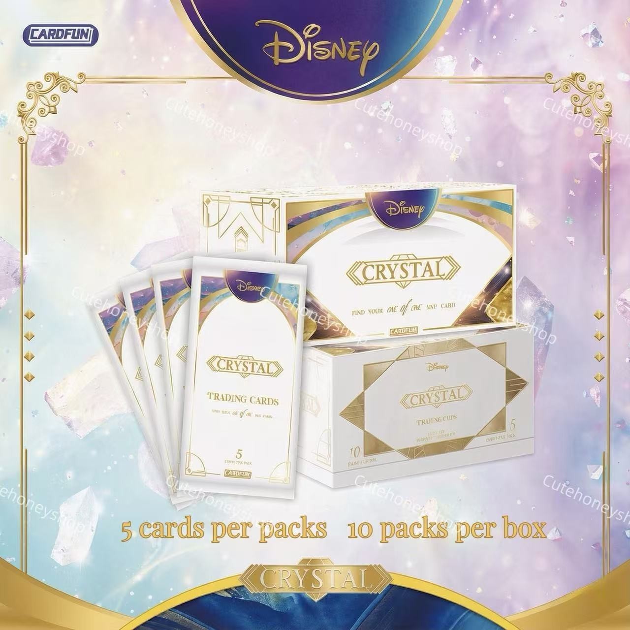 Pre-sale 2026 CardFun Disney Crystal Series Collectibles Cards Sealed 1 Box