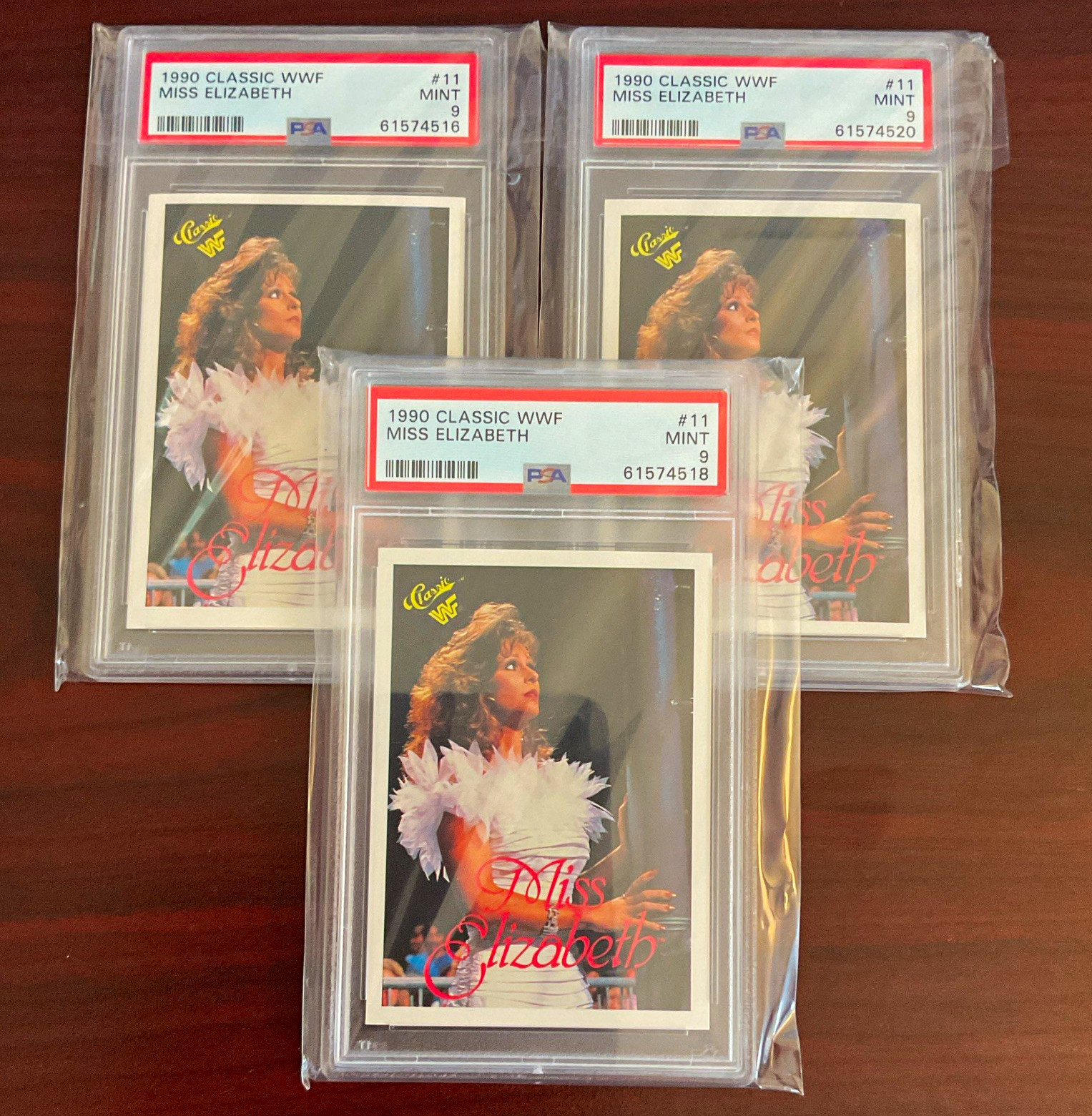 Classic 1990 Classic WWF Miss Elizabeth #11 PSA 9 Graded 3 Available 