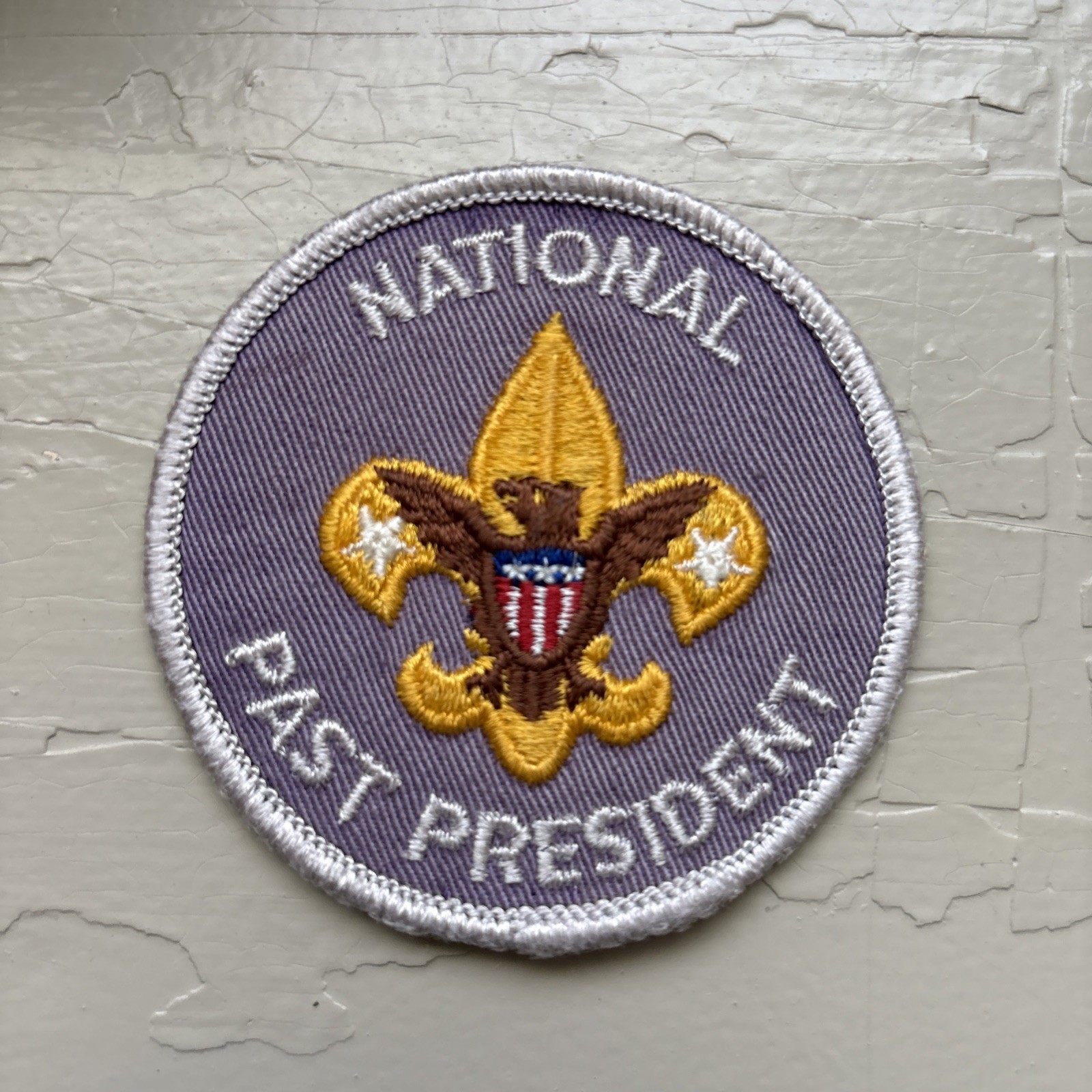 BSA BOY SCOUTS OF AMERICA NATIONAL Past President POSITION PATCH ~TWILL - As Is