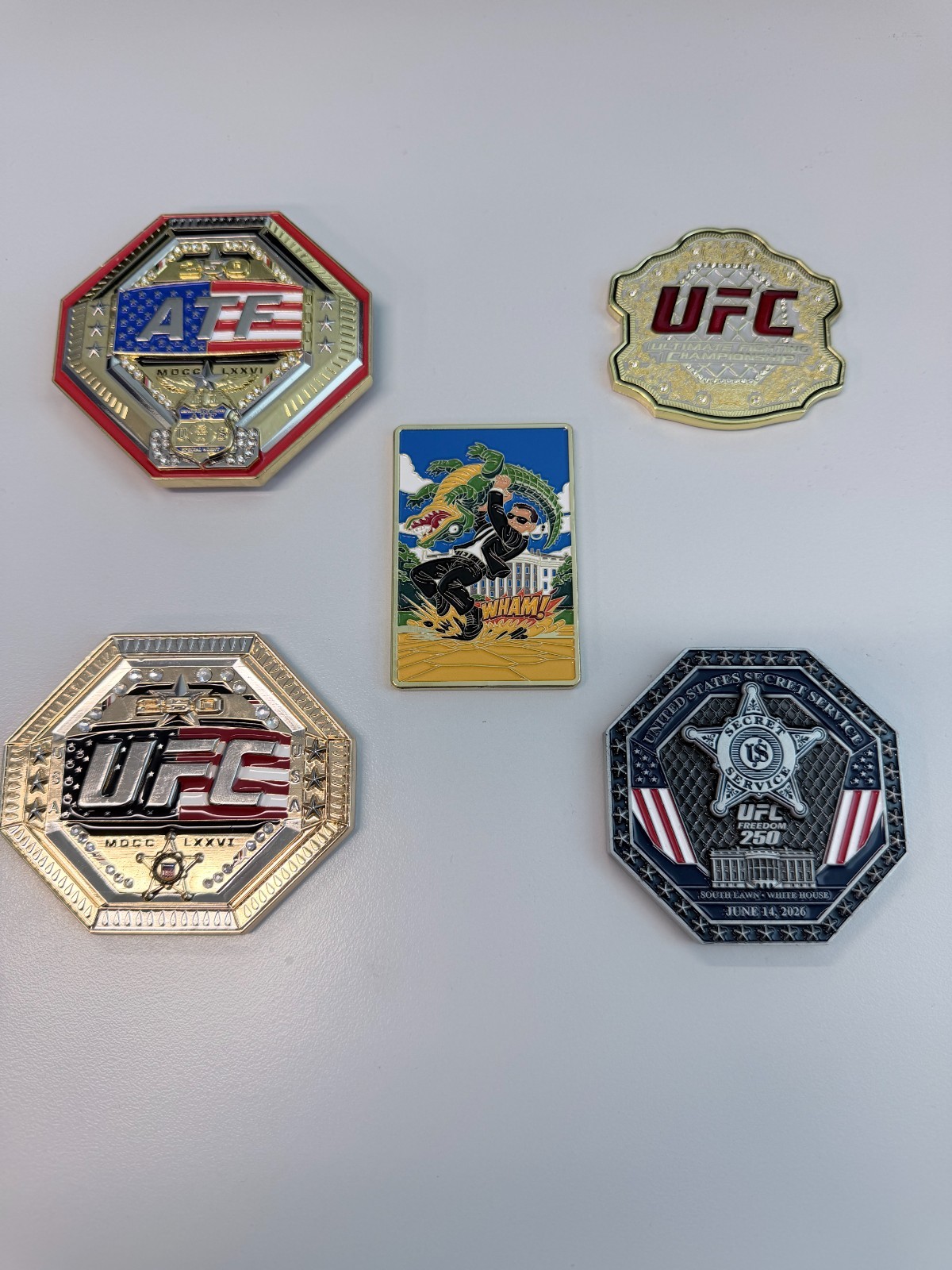 UFC Challenge Coin Collection, Secret Service, ATF  *** UFC 250  *** RARE ***