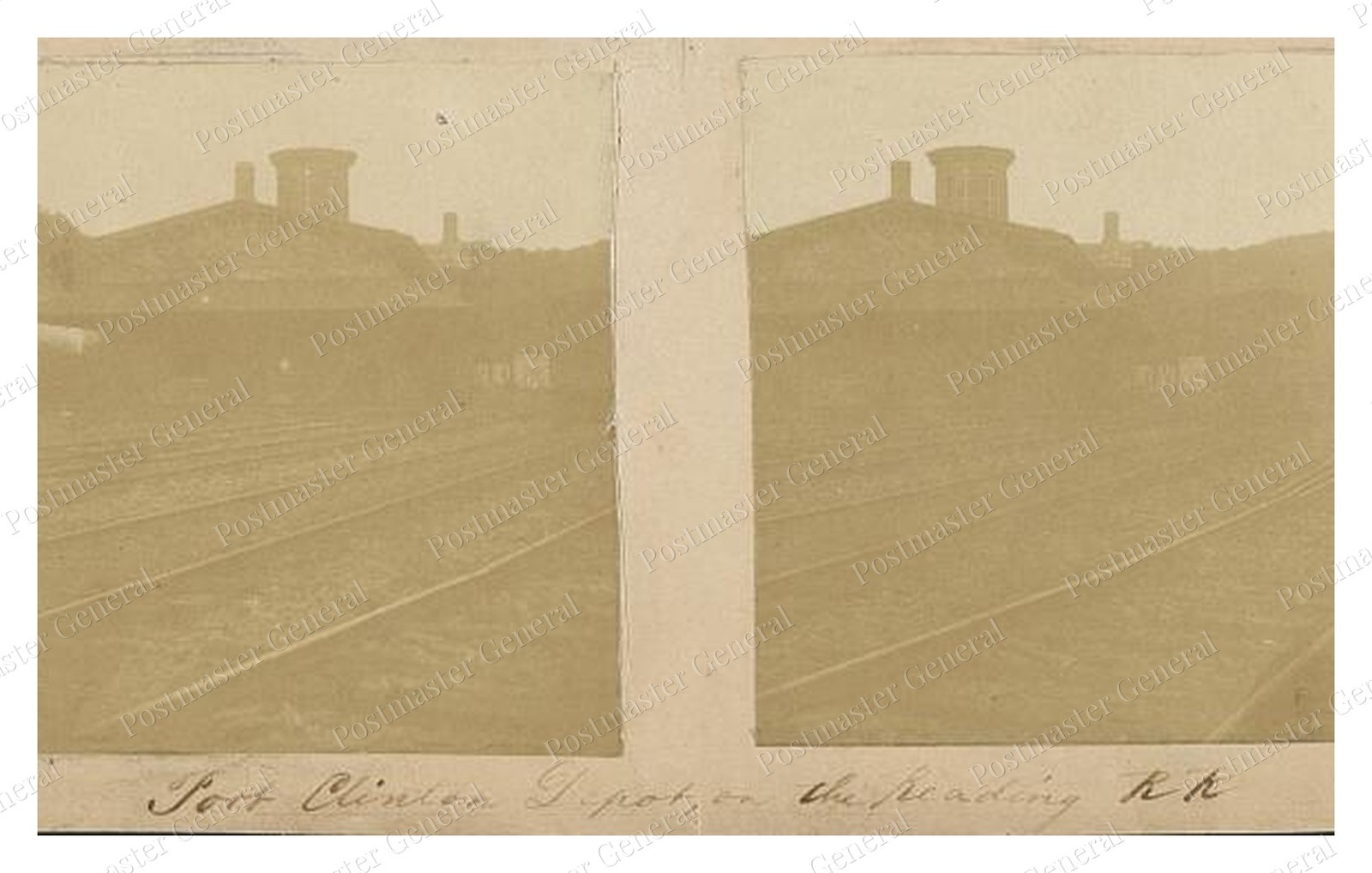 Port Clinton Pennsylvania Depot Standard Postcard COPY RPPC