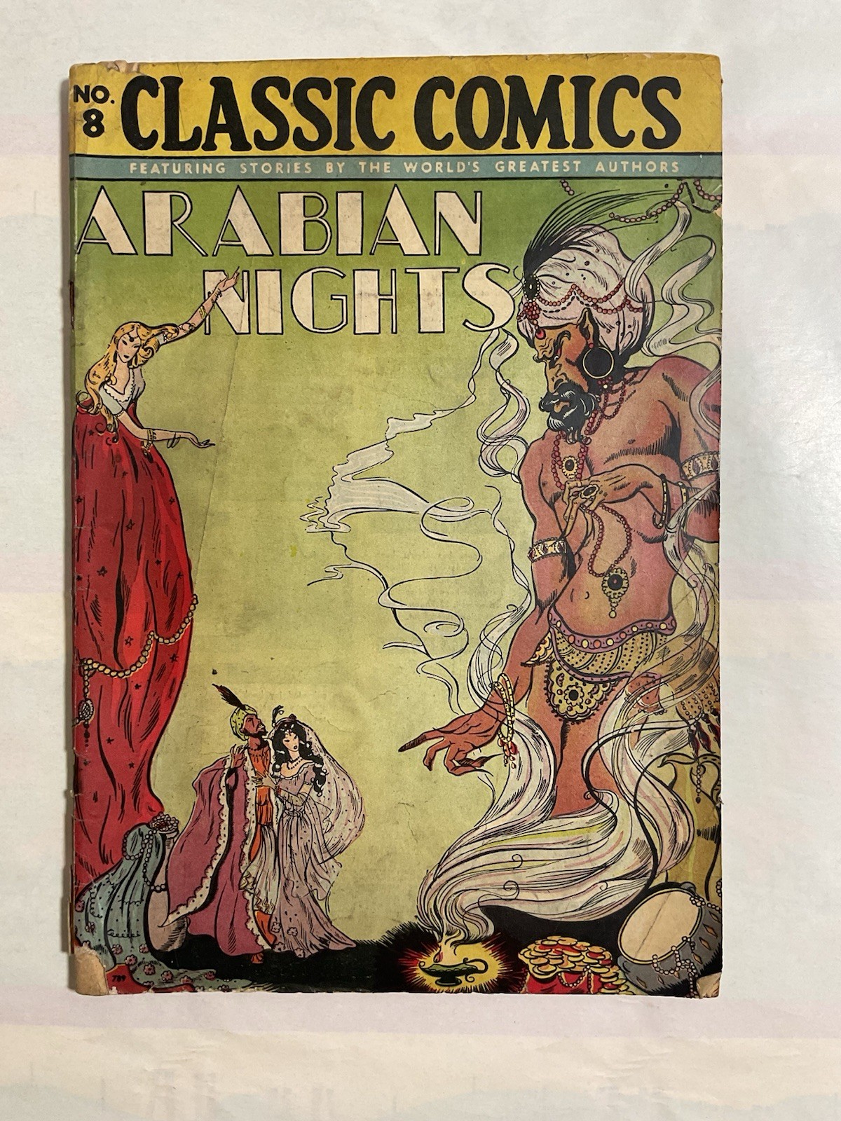 Classic Comics #8 Arabian Nights Reprint Golden Age Gilberton Company 1946.