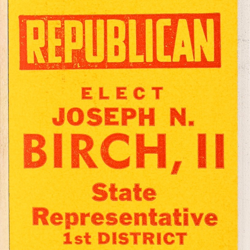 1960s Joseph N Birch II State Representative House 1st District Chicago Illinois