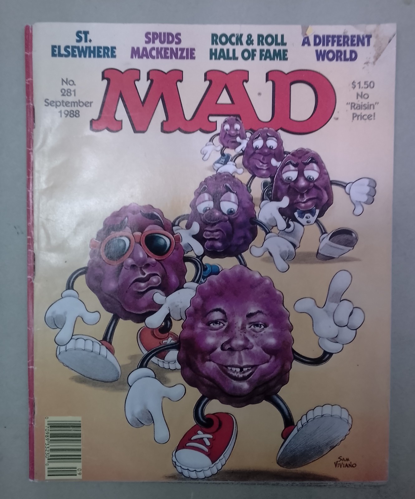 Mad Magazine #281 September 1988 California Raisins Issue NM Bagged & Boarded
