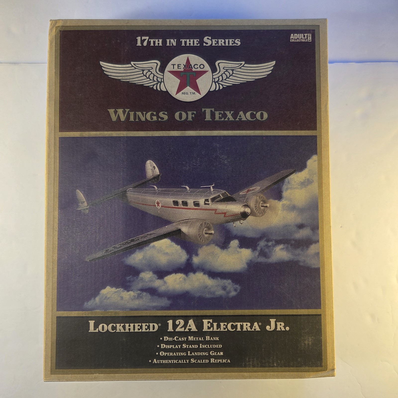 Wings Of Texaco Lockheed 12A Electra Jr. Styrofoam Never Opened