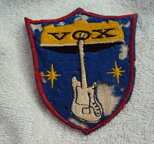 Vintage 60s 70s VOX Amplifier Sew On Patch Strat Distressed Is The Head Dead Yet