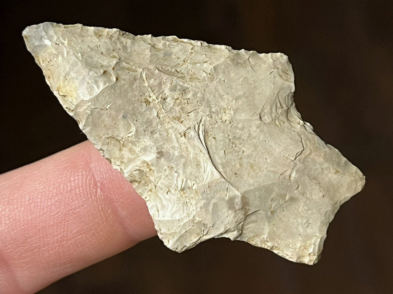 COLORFUL MISSOURI HIDDEN VALLEY POINT AUTHENTIC ARROWHEAD INDIAN ARTIFACT M20
