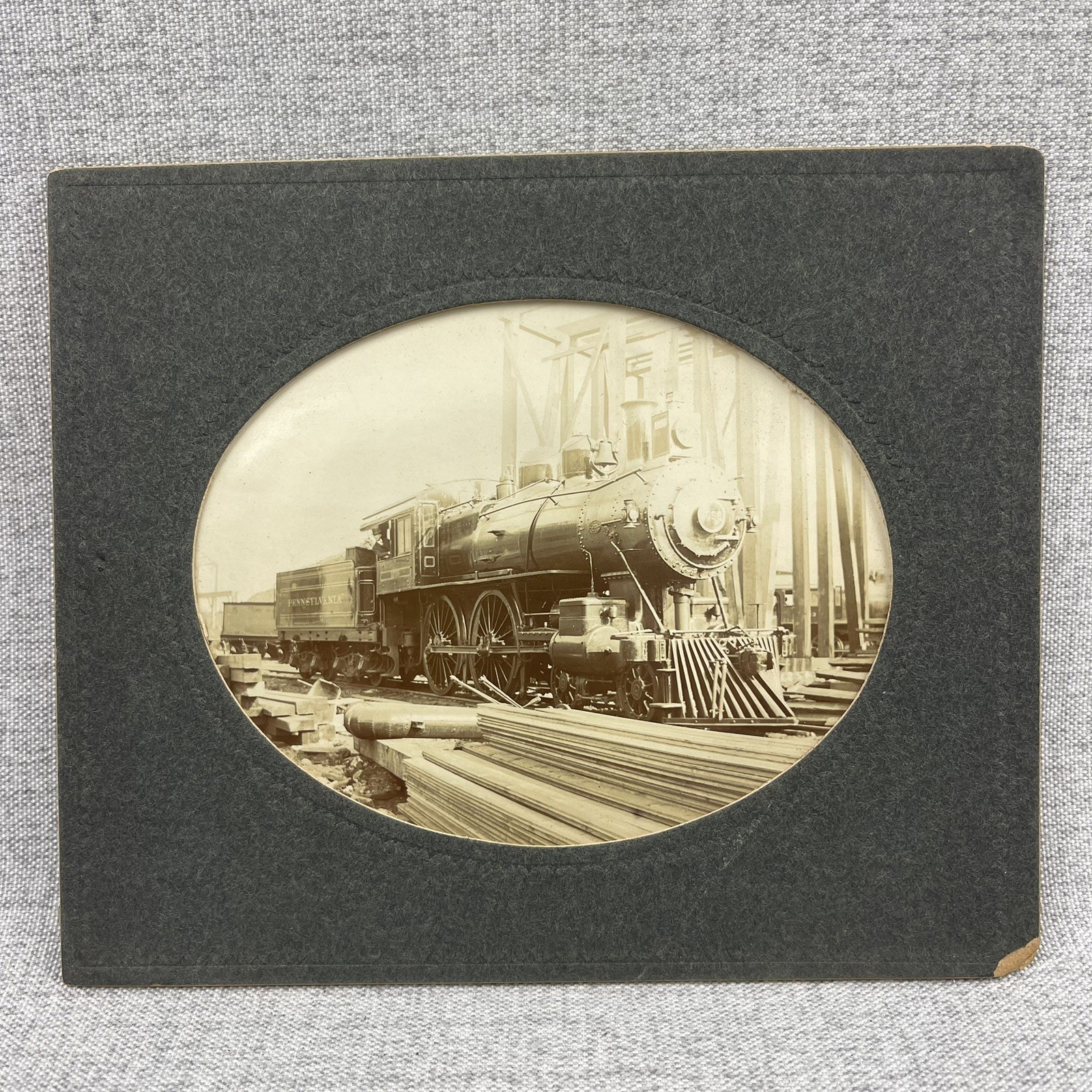 Pennsylvania Railroad Locomotive #1096 4-4-0 Class D16d PRR Photo Renovo
