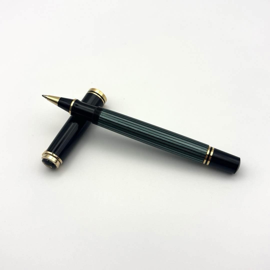 Pelikan Souveran R400 Rollerball Pen Green Stripe