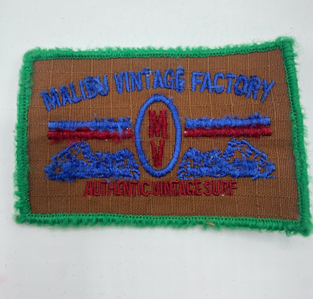 Vintage Malibu Surf Patch Authentic Surfboard Jacket Embroidered Badge Californa