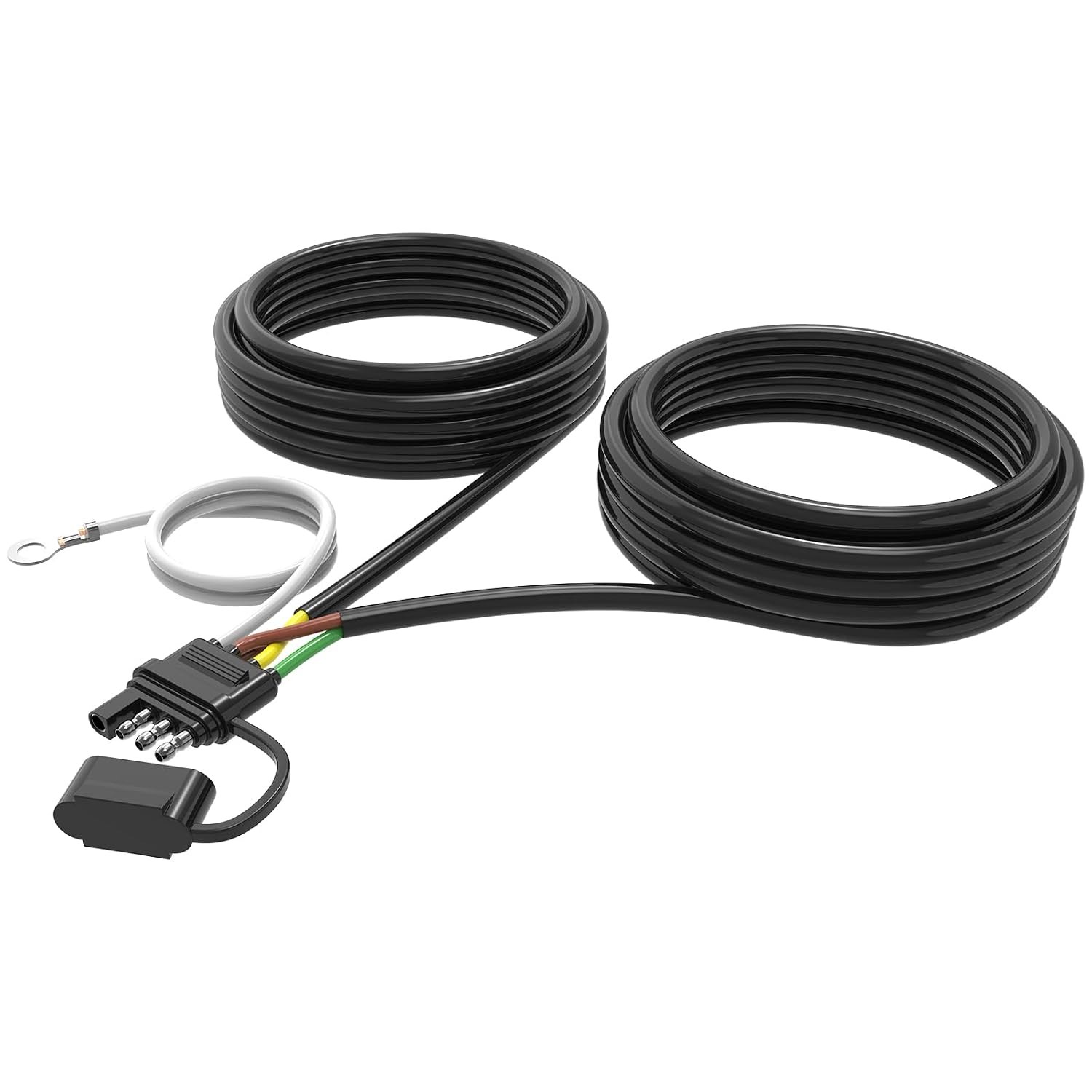 22FT 4 Pin 5 Wire Trailer Wiring Harness Kit 16AWG Cable for Boat Utility Light 22FT 4 Pin 5 Wire Trailer Wiring Harness Kit 16AWG Cable for Boat Utility Light