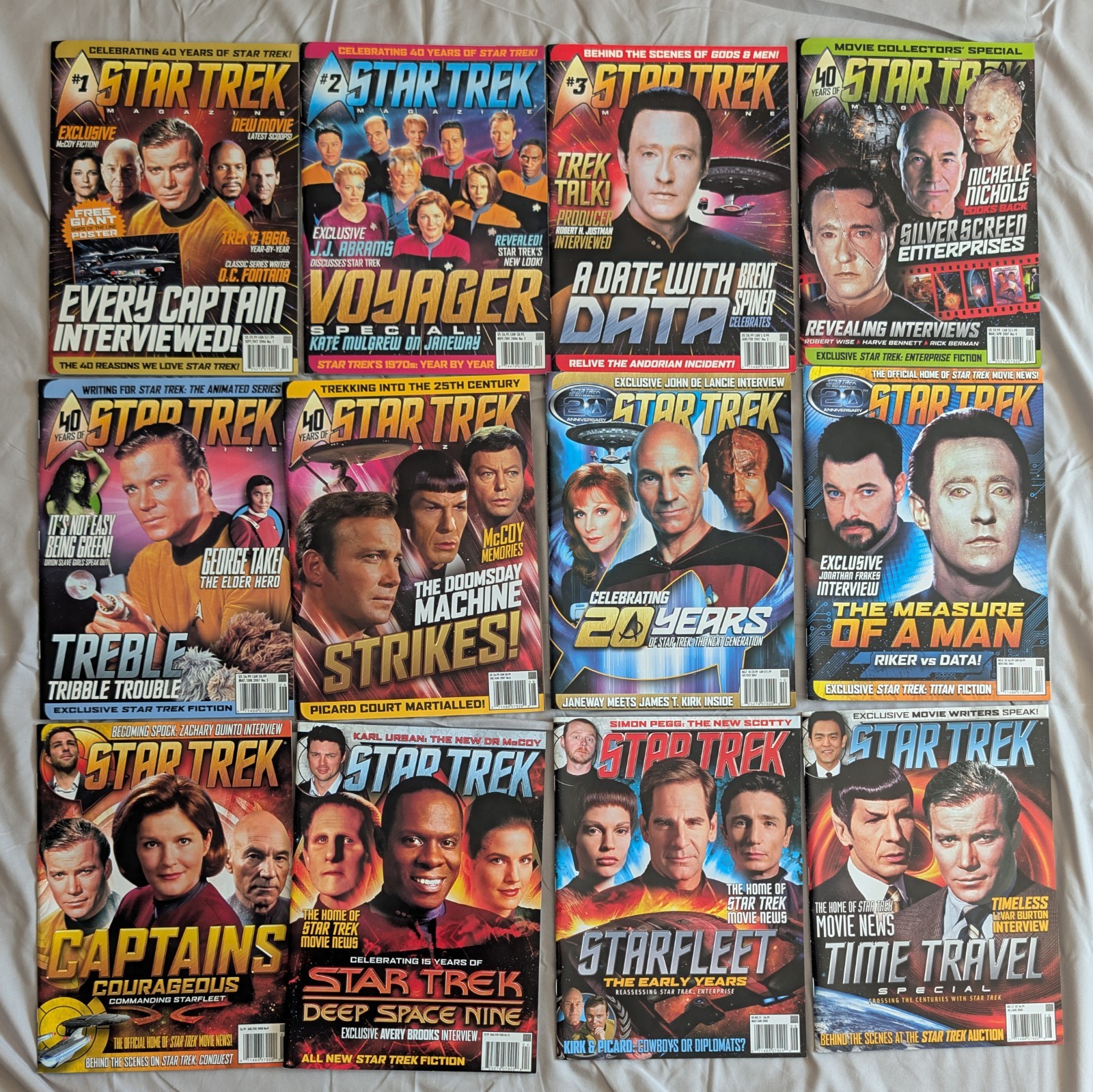 Lot Of 48 Star Trek Magazines Celebrating 40 Years of Star Trek - #1 thru #48