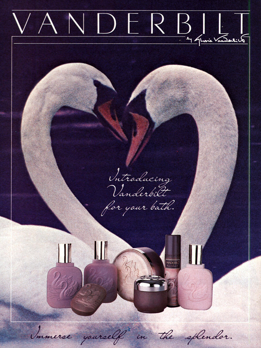 1984 Vanderbilt: For Your Bath Vintage Print Ad