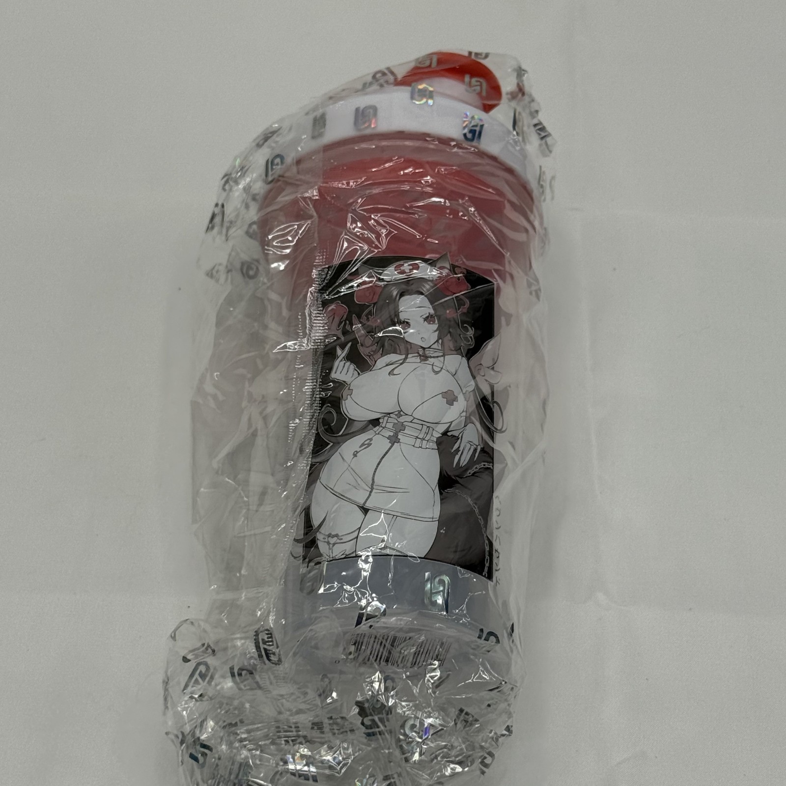 Gamersupps GG Waifu Cups Nurse Sinder's Valentine White Lid + Sticker + Samples