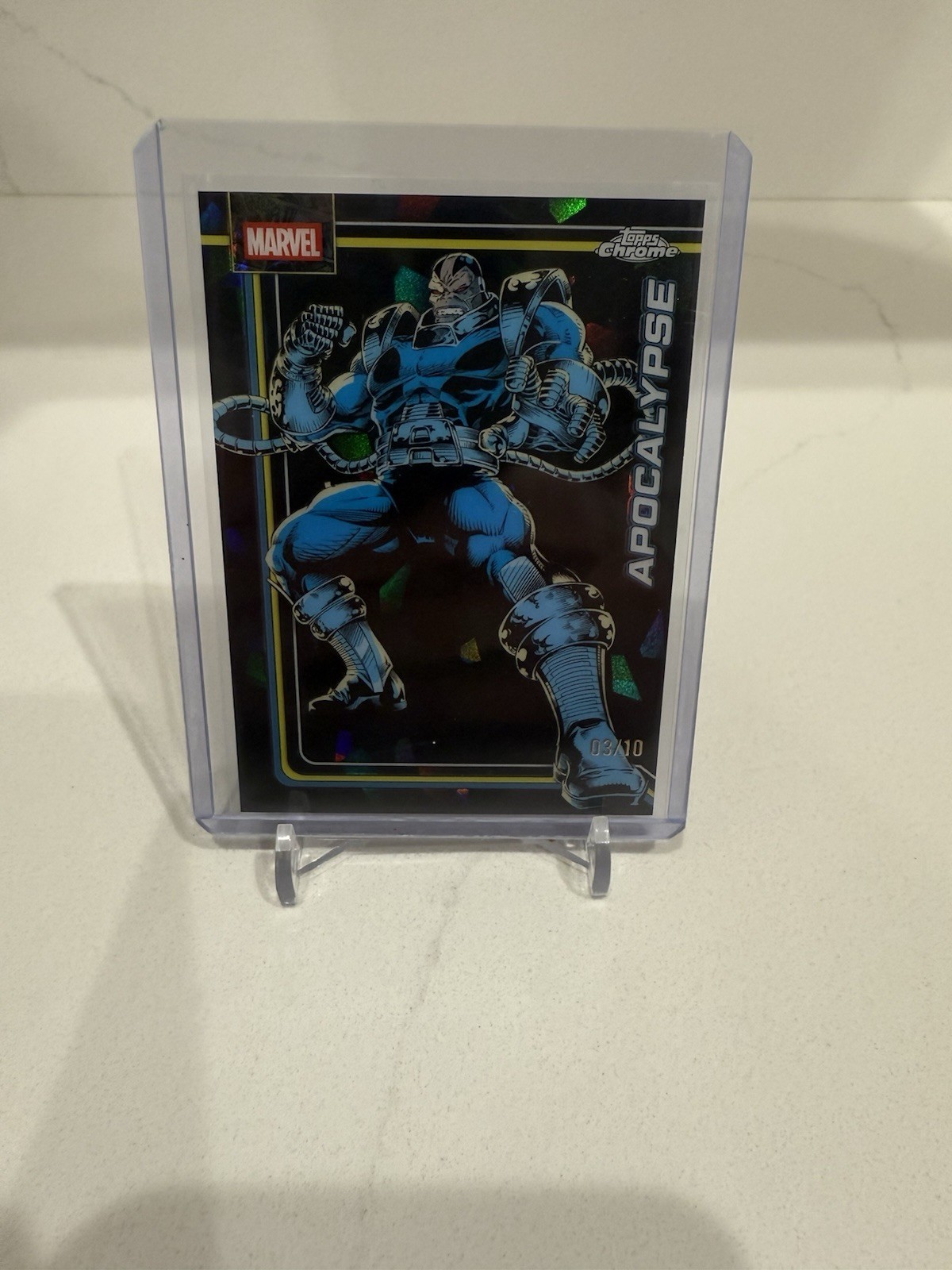 2026 Topps Chrome Sapphire Marvel Comics Apocalypse Black Refractor /10 #7 ZP71