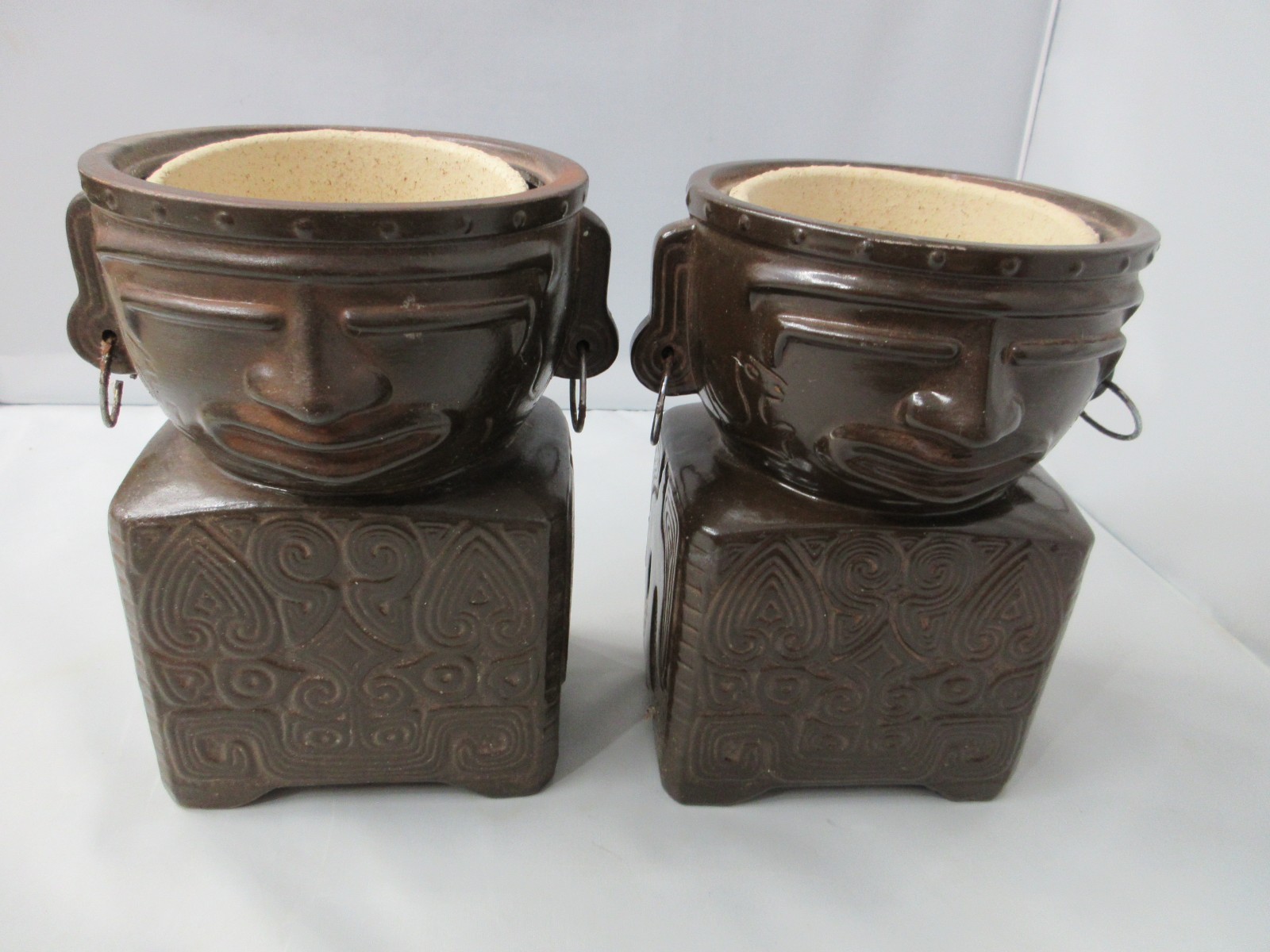 MCM 1950\'s Rossini Tiki Hibachi Grill Burner Japan Lot of 2