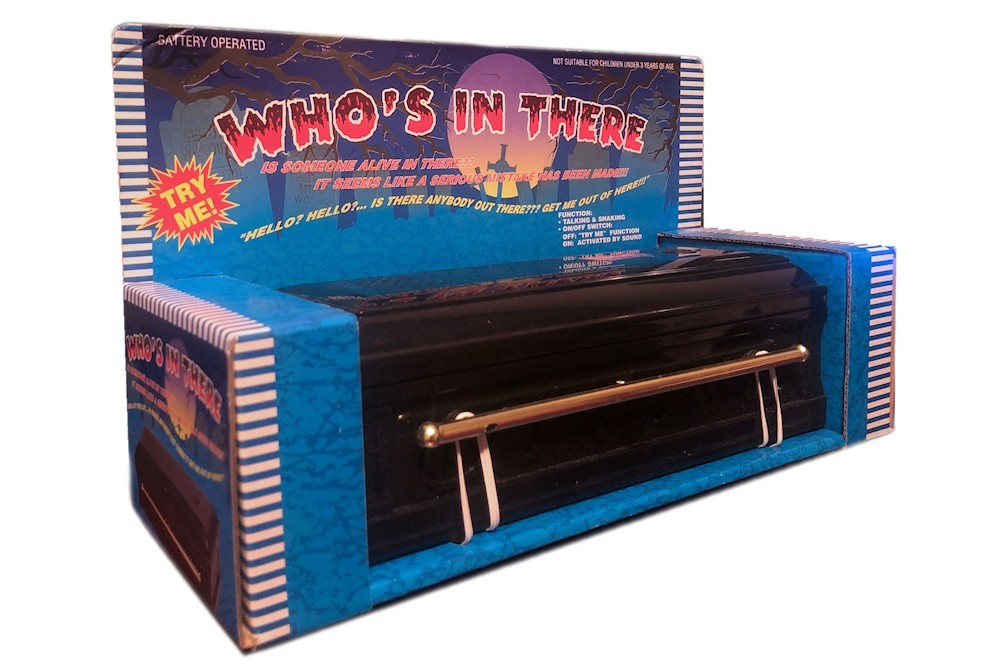 Vintage - Who\'s In There Talking Coffin Novelty Halloween