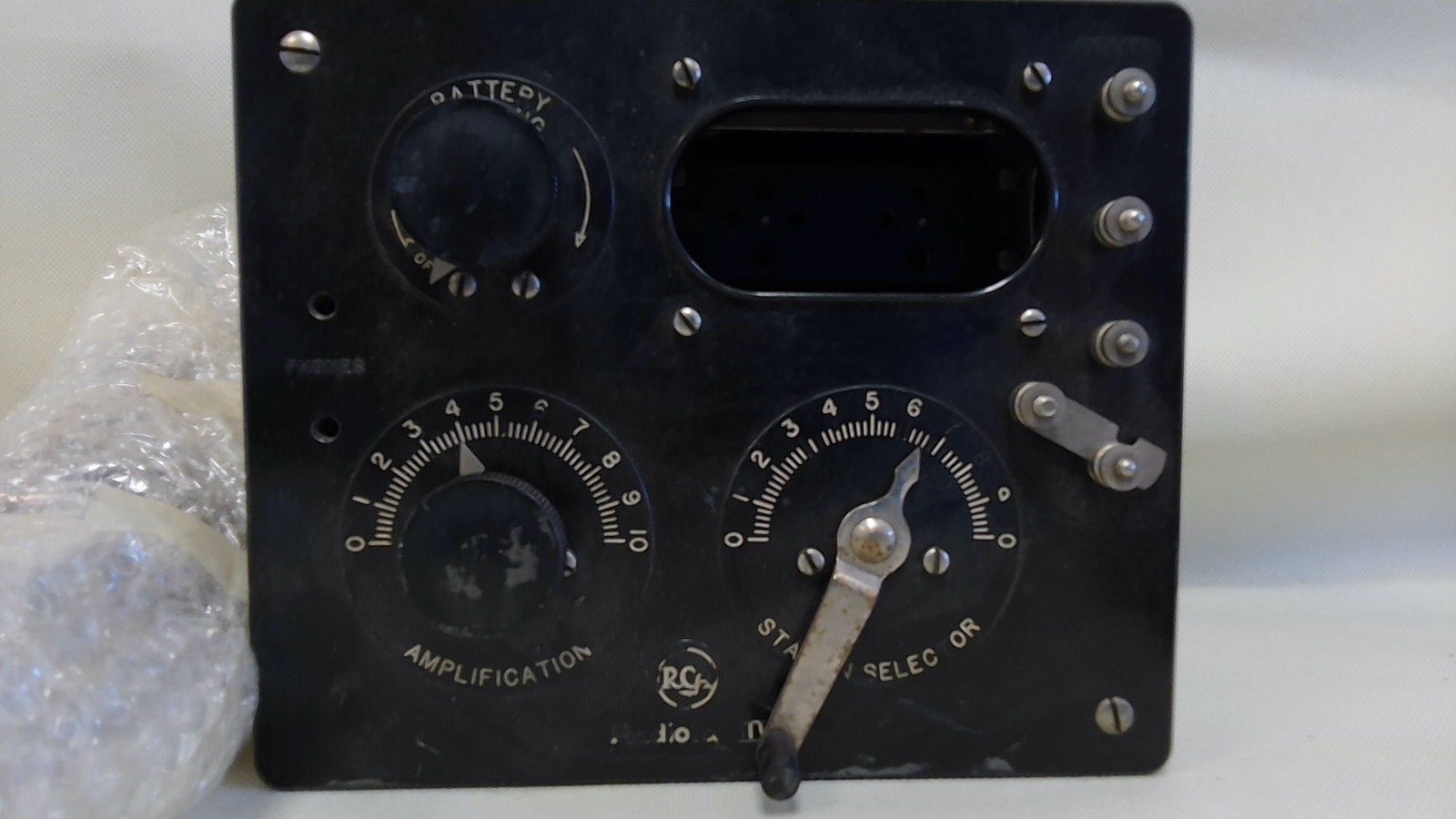 1924 RCA RADIOLA III TYPE R1 TUBE REGENERATIVE RECEIVER RADIO