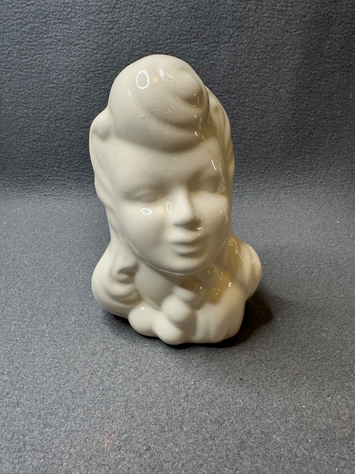 Pair of 50’s Glamour Girl Vase. Mid-century Decor. Pompadour Hair Style Vtg