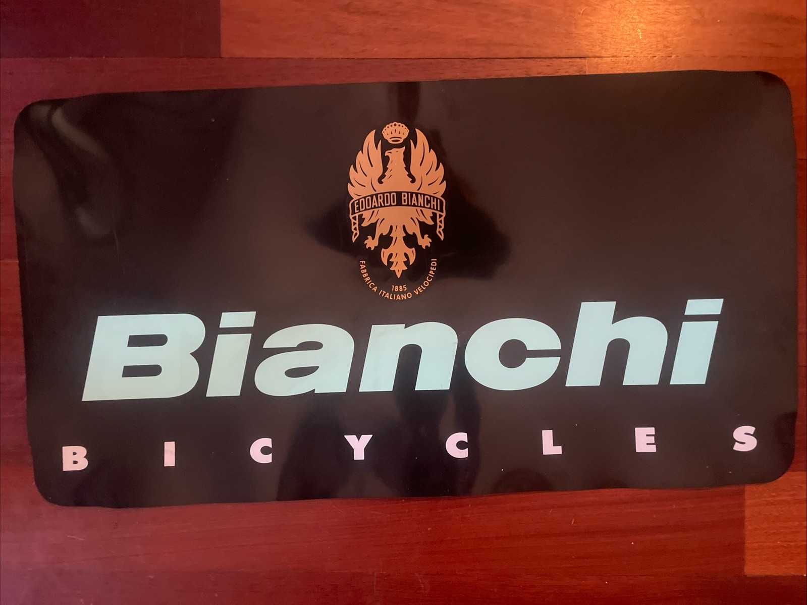 Vintage BIANCHI BICYCLE Sign • about 24
