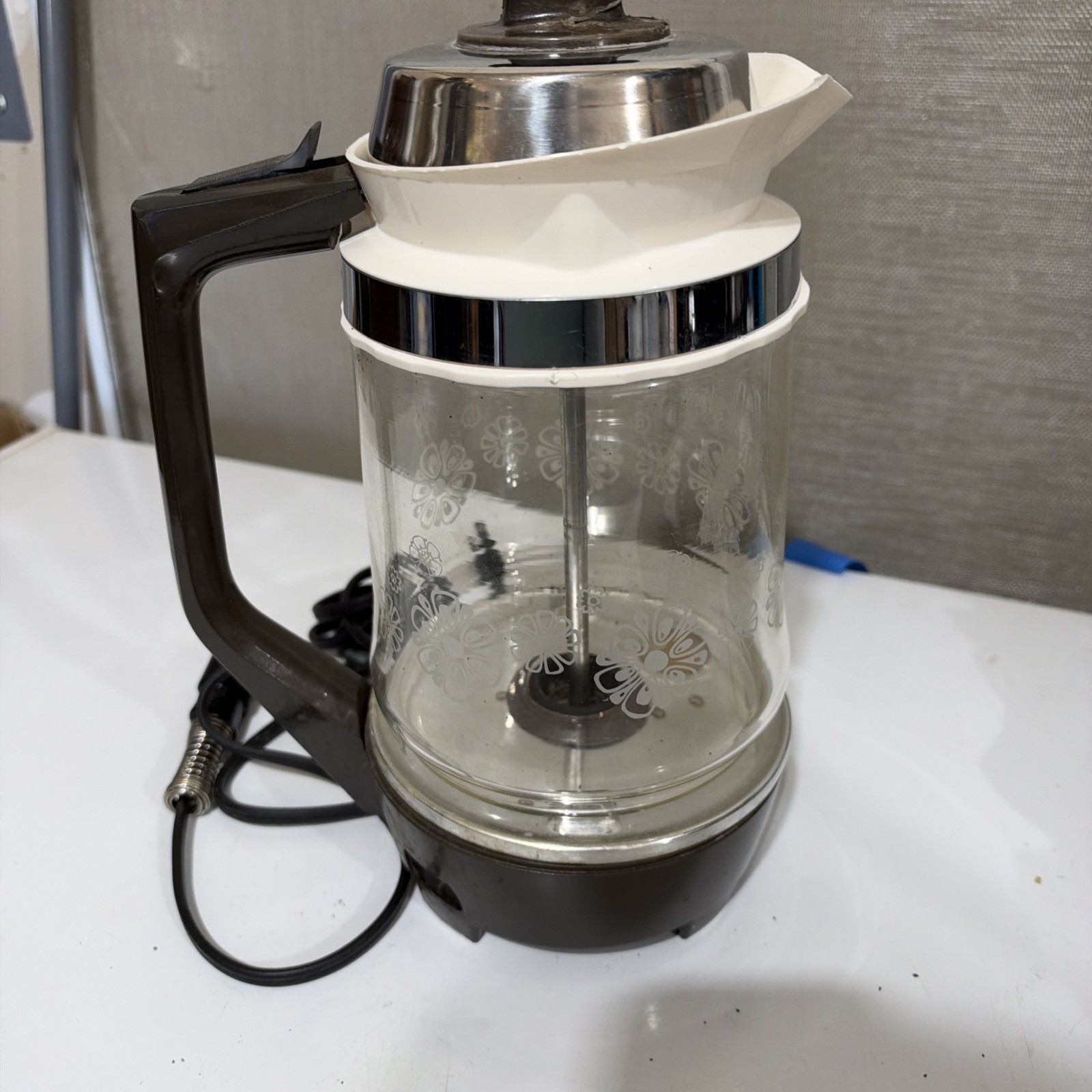 Vintage Proctor-Silex 10 Cup Glass Electric Percolator Coffee Pitcher Pot P102N