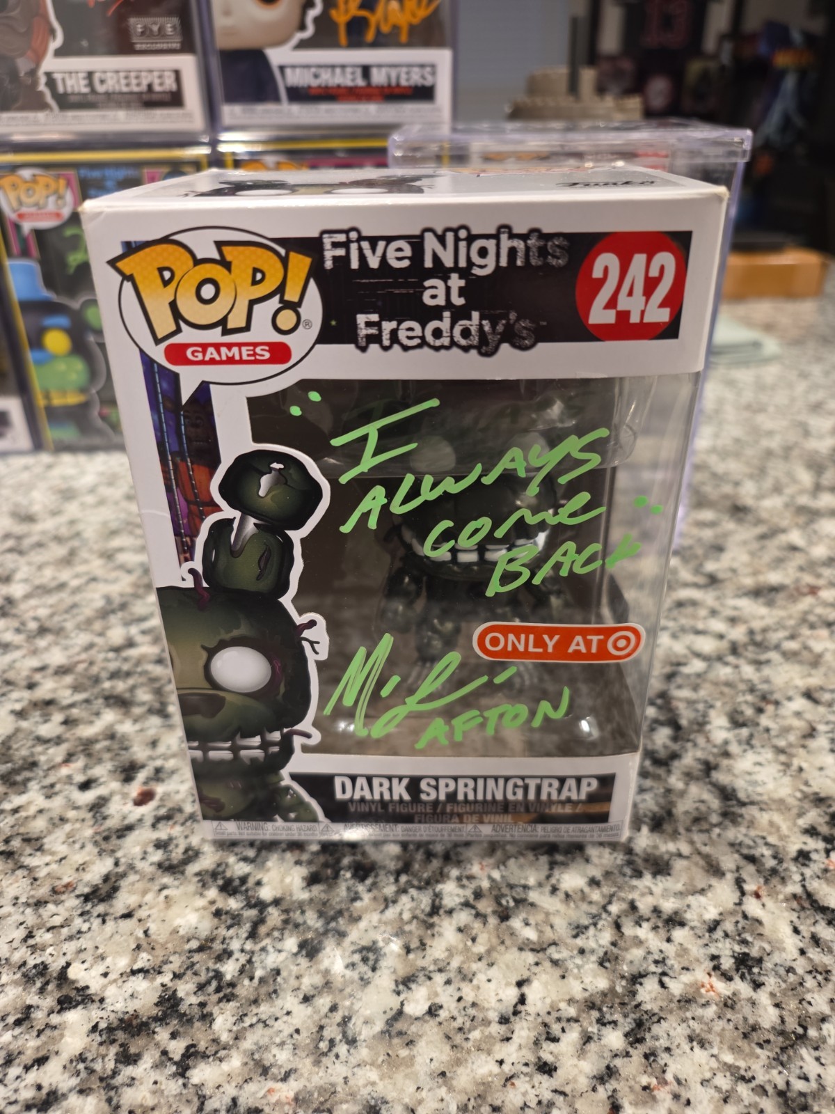 🔥Funko Pop Five Nights: Dark Springtrap #242 Signed Matthew Lillard W/COA🔥