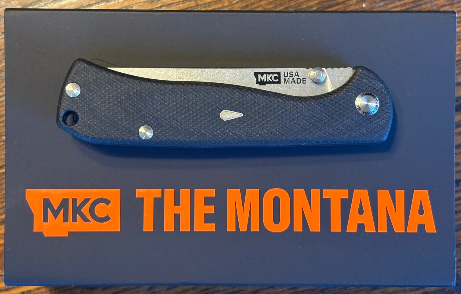 NEW Montana Knife Company The Montana R&D 2 Trailing Point Folder Black G10