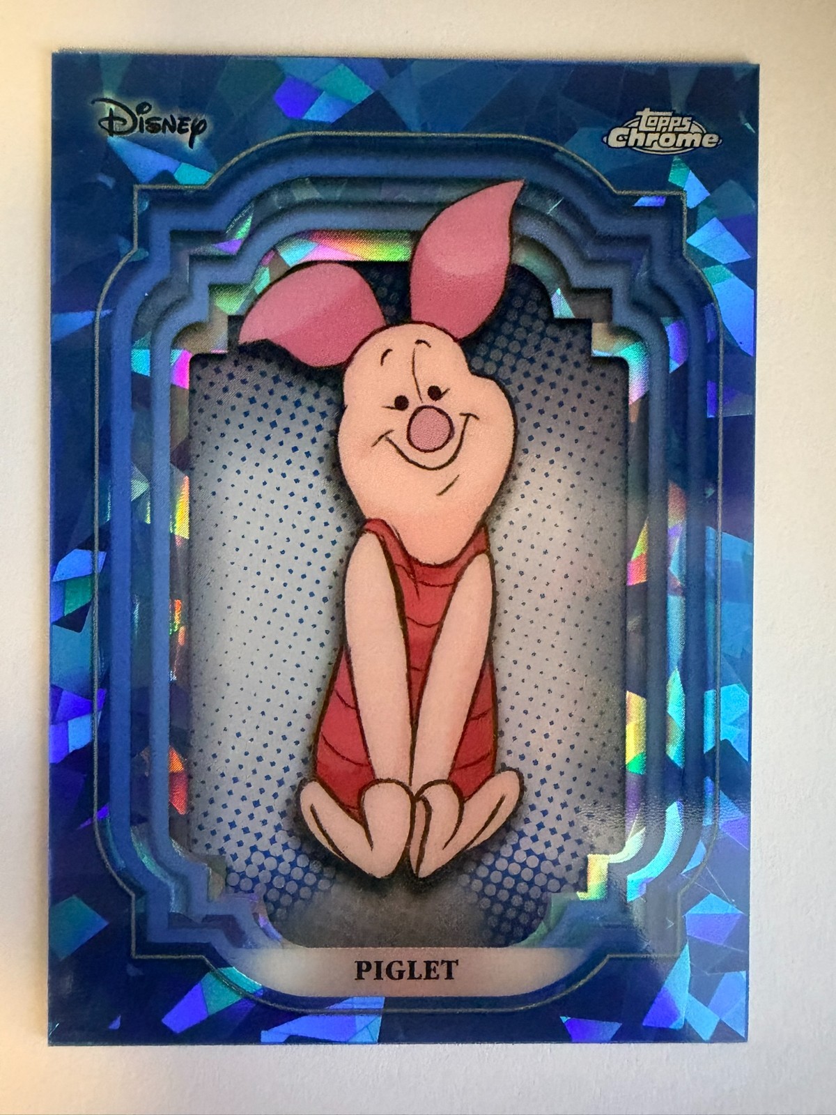 2024 Topps Chrome Disney Sapphire Piglet #127 - 1st Year Sapphire