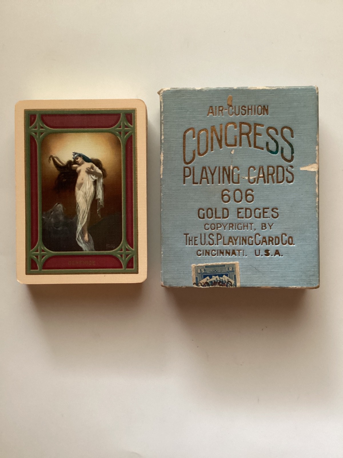 Antique Congress No.606 “BERENICE” Playing Cards, (Scarce Unveiled Variant)